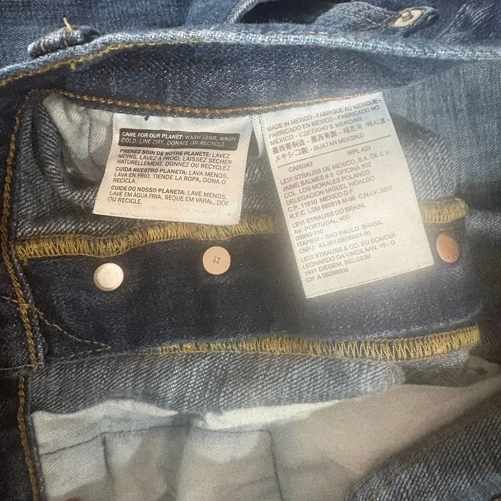 Levi's 501 Men's Blue Jeans button fly size 36 x 34